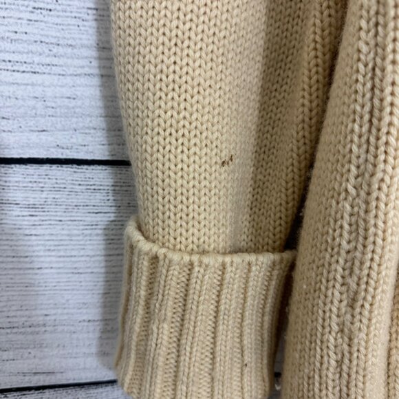 Unisex Vintage Wool Blend Cardigan With Pockets & Buttons Oversized Sweater - Picture 4 of 10